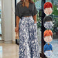🌷Set elegant pentru doamne din două piese 【Bluză cu decolteu în V și pantaloni cu picior larg】