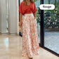 🌷Set elegant pentru doamne din două piese 【Bluză cu decolteu în V și pantaloni cu picior larg】