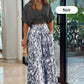 🌷Set elegant pentru doamne din două piese 【Bluză cu decolteu în V și pantaloni cu picior larg】
