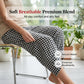 Pantaloni casual pentru femei, cu model caro și patchwork, lungime până la gleznă