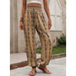 Women's Smocked High Waist Printed Lantern Pants