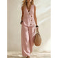 Set elegant pentru femei: Vestă și pantaloni, set de 2 piese