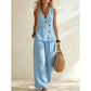 Set elegant pentru femei: Vestă și pantaloni, set de 2 piese