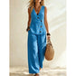 Set elegant pentru femei: Vestă și pantaloni, set de 2 piese