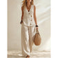 Set elegant pentru femei: Vestă și pantaloni, set de 2 piese