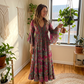 Rochie maxi boemă cu imprimeu floral pentru femei