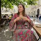 Rochie maxi boemă cu imprimeu floral pentru femei