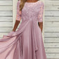 Rochie elegantă cu broderie, tip cocktail, lejeră