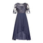 Rochie elegantă cu broderie, tip cocktail, lejeră
