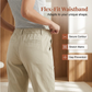 Pantaloni Capri pentru femei, uni, ușori, din amestec premium