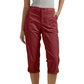 Pantaloni Capri pentru femei, uni, ușori, din amestec premium