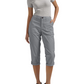 Pantaloni Capri pentru femei, uni, ușori, din amestec premium