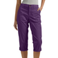 Pantaloni Capri pentru femei, uni, ușori, din amestec premium