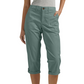 Pantaloni Capri pentru femei, uni, ușori, din amestec premium