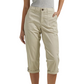 Pantaloni Capri pentru femei, uni, ușori, din amestec premium