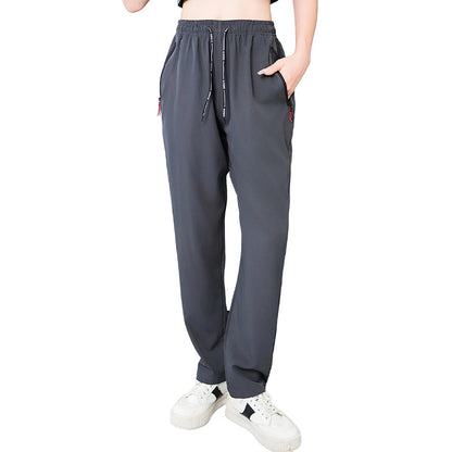 Pantaloni sportivi pentru femei, talie înaltă, ușori