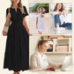 Rochie Maxi pentru femei, stil Boho Chic, cu talie elastică
