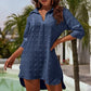 Cămașă de damă din șifon jacquard, lejeră, mărime oversized
