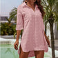 Cămașă de damă din șifon jacquard, lejeră, mărime oversized