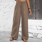Pantaloni Casual pentru Femei, Talie Înaltă