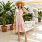 Women's Summer Polka Dot Dress with Ruffle Sleeves