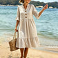 Women's Summer Polka Dot Dress with Ruffle Sleeves