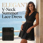 Elegant Lace V-Neck Summer Dress