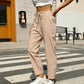 Women's Relaxed Fit Tapered Cotton Trousers
