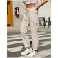 Women's Relaxed Fit Tapered Cotton Trousers
