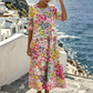 Rochie pentru femei cu imprimeu floral, croială lejeră