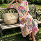 Rochie pentru femei cu imprimeu floral, croială lejeră