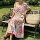 Rochie pentru femei cu imprimeu floral, croială lejeră
