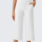 Women's Casual Wide Leg Cropped Pants
