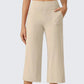 Women's Casual Wide Leg Cropped Pants