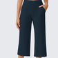 Women's Casual Wide Leg Cropped Pants