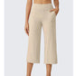 Women's Casual Wide Leg Cropped Pants