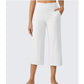 Women's Casual Wide Leg Cropped Pants