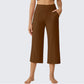 Women's Casual Wide Leg Cropped Pants