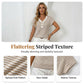 Women's Casual V-Neck Button Knit Top