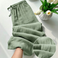 Pantaloni de casă din bumbac cu talie elastică pentru femei