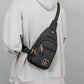 Geantă Crossbody Sling Bag cu Multiple Buzunare, Impermeabilă