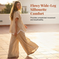 Women's V-Neck Top and Wide-Leg Pants Lounge Set