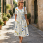 Rochie casual cu imprimeu floral pentru femei