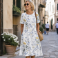 Rochie casual cu imprimeu floral pentru femei