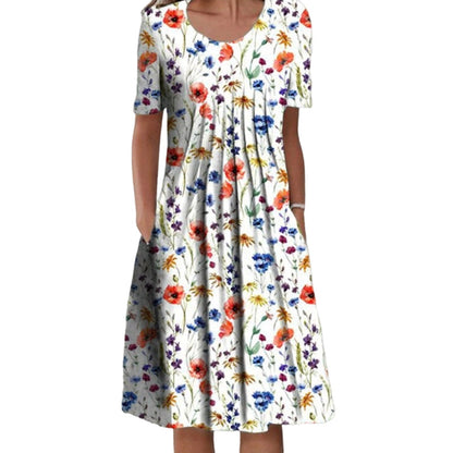 Rochie casual cu imprimeu floral pentru femei