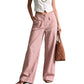 Pantaloni Casual din Bumbac și In, Lejeri, pentru Femei