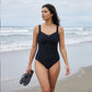 Costum de baie dintr-o singură piesă, clasic, pentru femei, mărimi plus