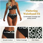Costum de baie două piese cu efect de push-up pentru femei