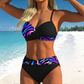 Costum de baie două piese cu efect de push-up pentru femei