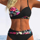 Costum de baie două piese cu efect de push-up pentru femei